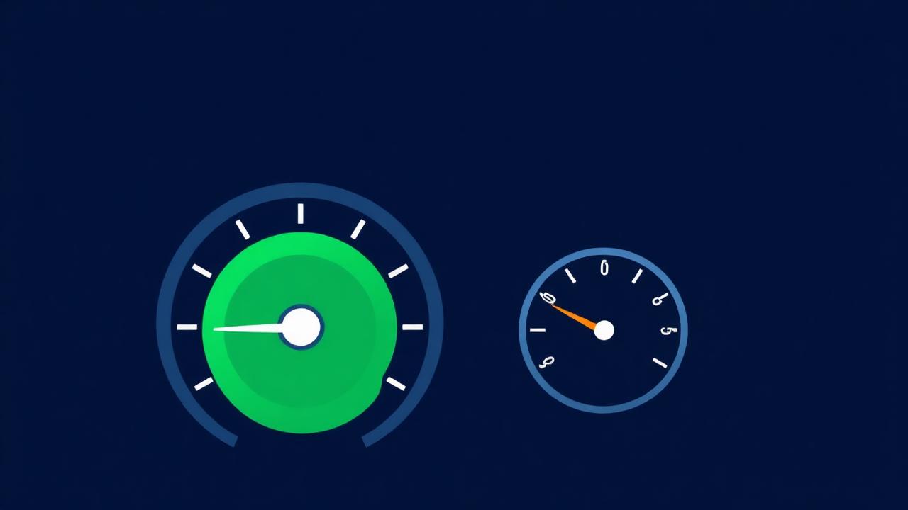 A dashboard gauge stuck permanently on green beside a second gauge showing the honest count